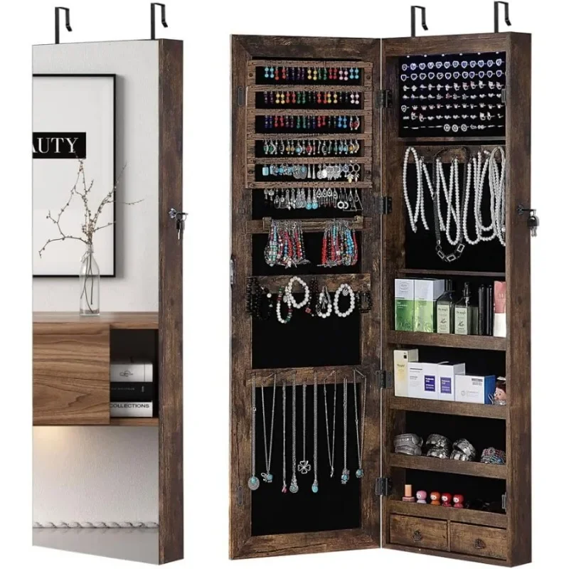 Full Length Mirror Jewelry Armoire - Tam Boy Aynalı Mücevher Dolabı, 6