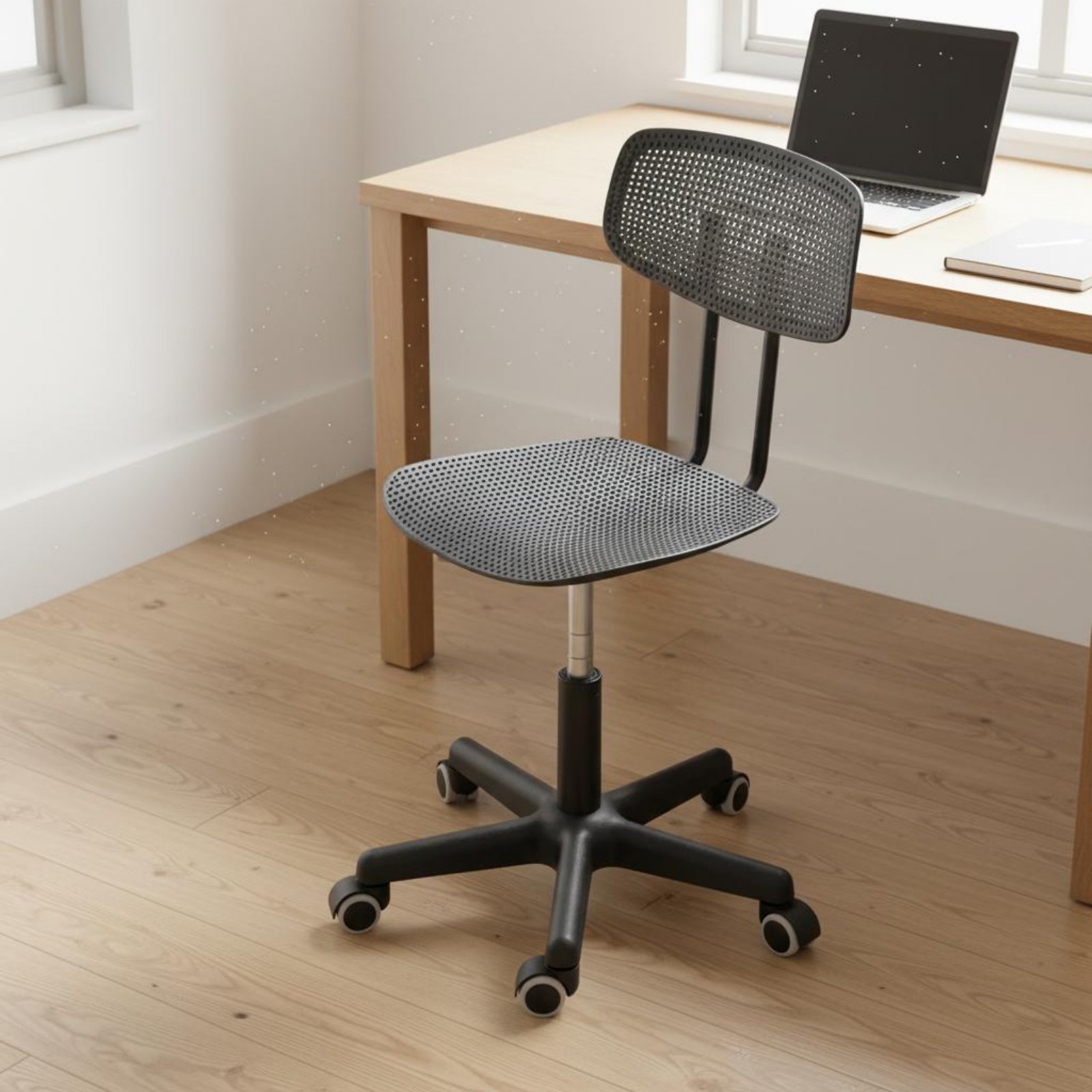 Chairs - Ayarlanabilir Tekerlekli Çalışma Koltuğu Nefes Alabilen