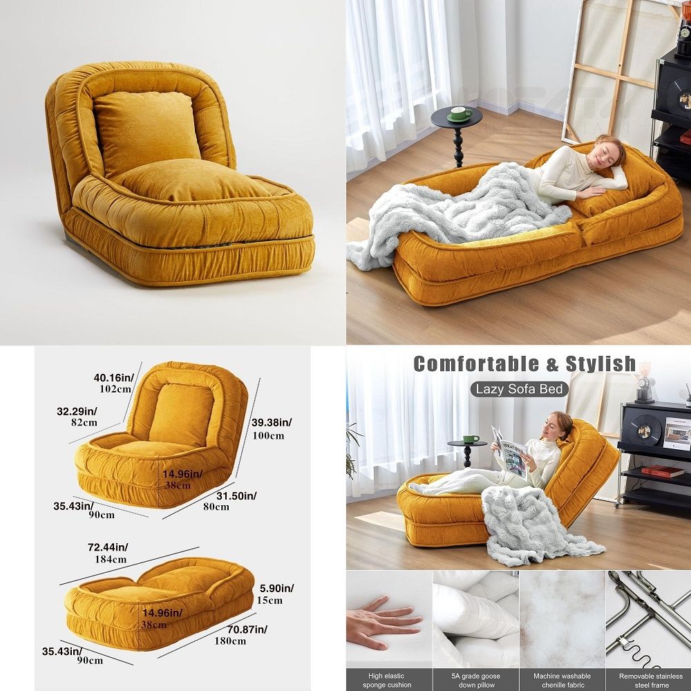 Sofas - Katlanabilir Tembel Kanepe Yatak Yer Minderi