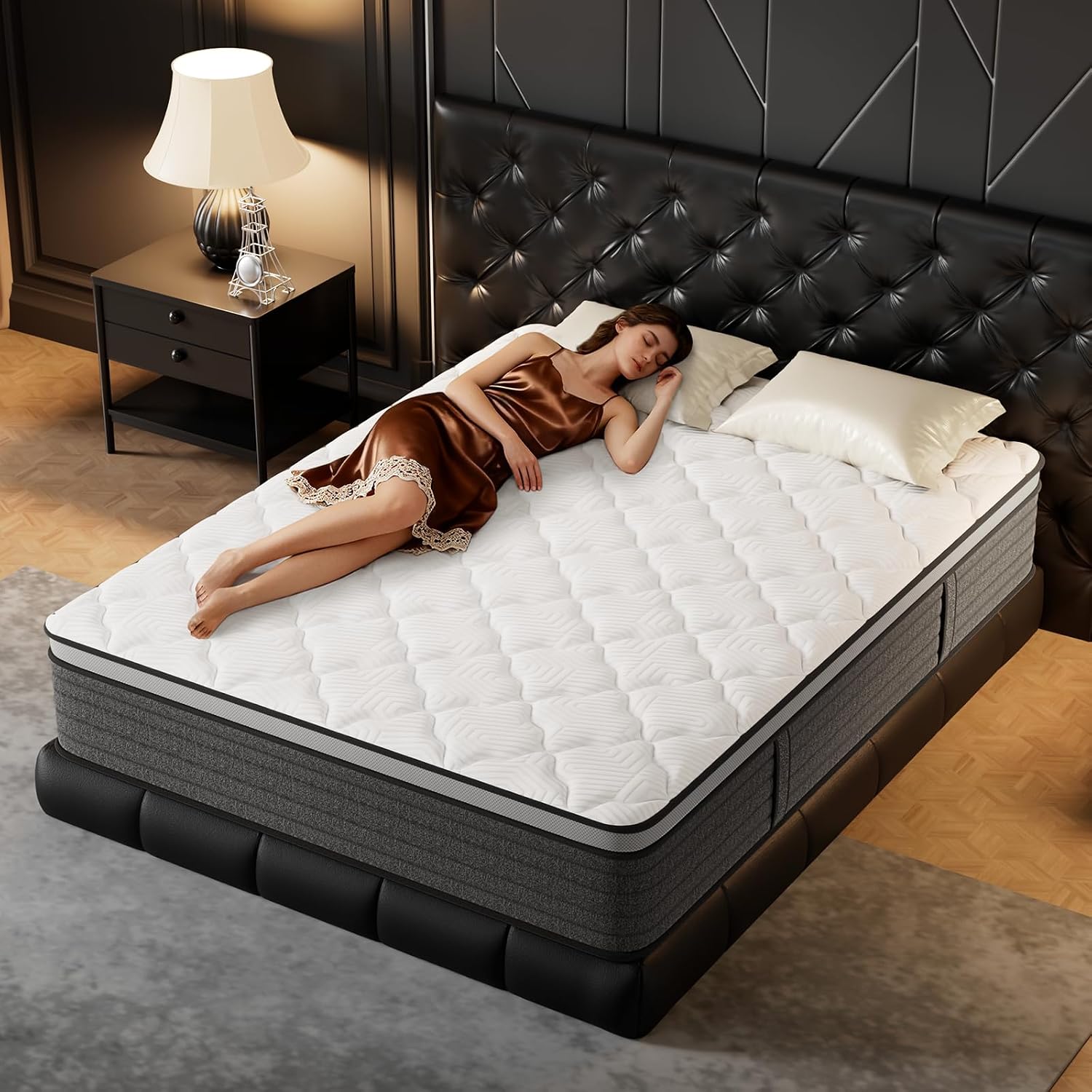 Memory Foam Mattress In A Box Queen - Kraliçe Yatak 12 İnç Hibrit Kraliçe