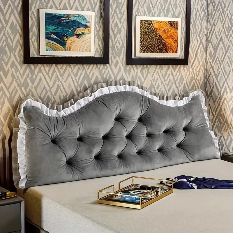 Headboard Cushion Backrest Tatami - Tatami Peluş Yastık Yumuşak Dantel Başlık