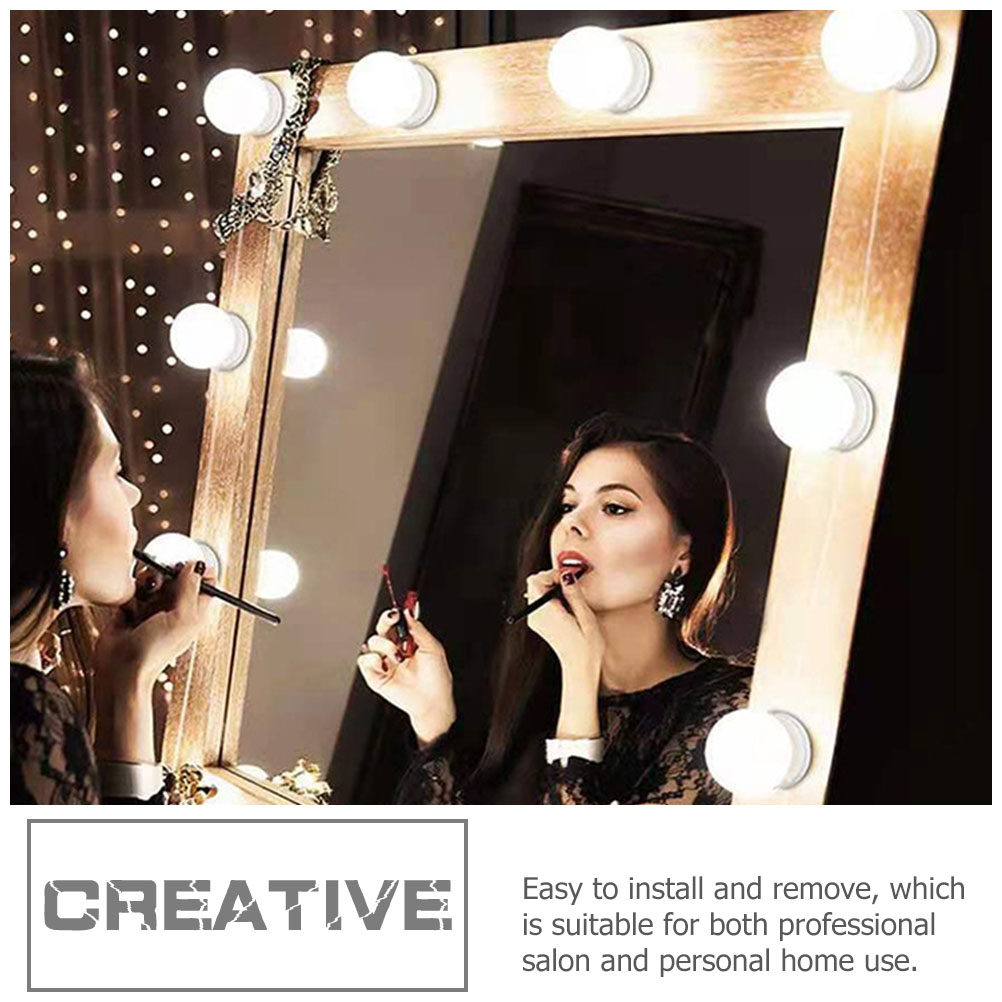 Dressing Table Vanity With Lighted Mirror - 1 Adet LED Makyaj Aynası Işığı,