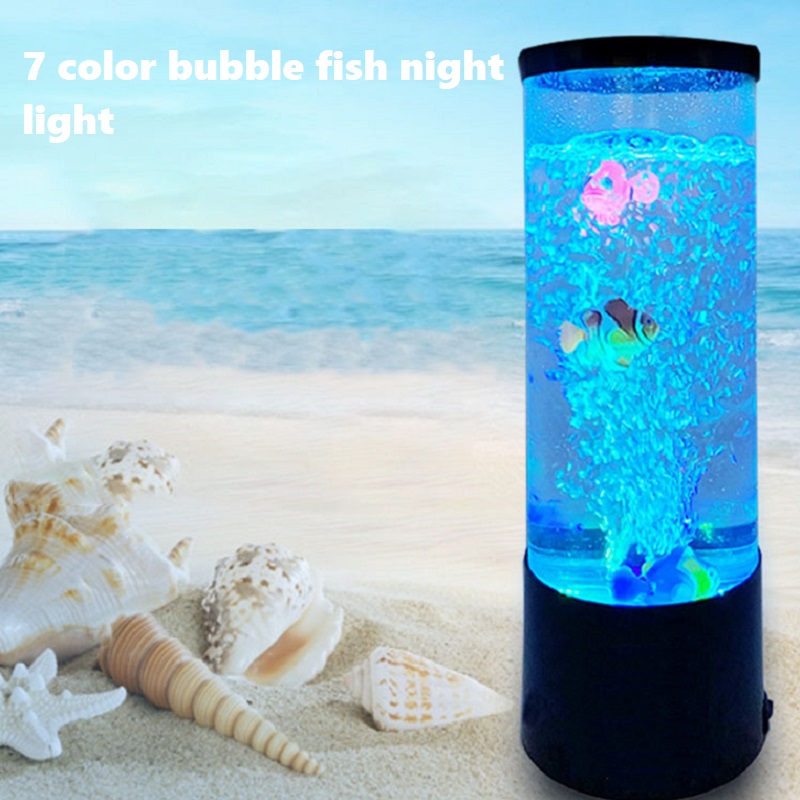 Floating Nightstand With Led Light - LED balık lamba ortam gece lambası