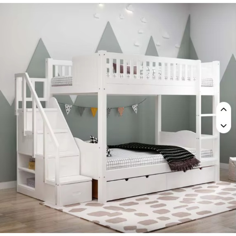 Bunk Bed With Stairs And Slide - Sıcak Satış Mobilya Çift Kişilik Çocuk