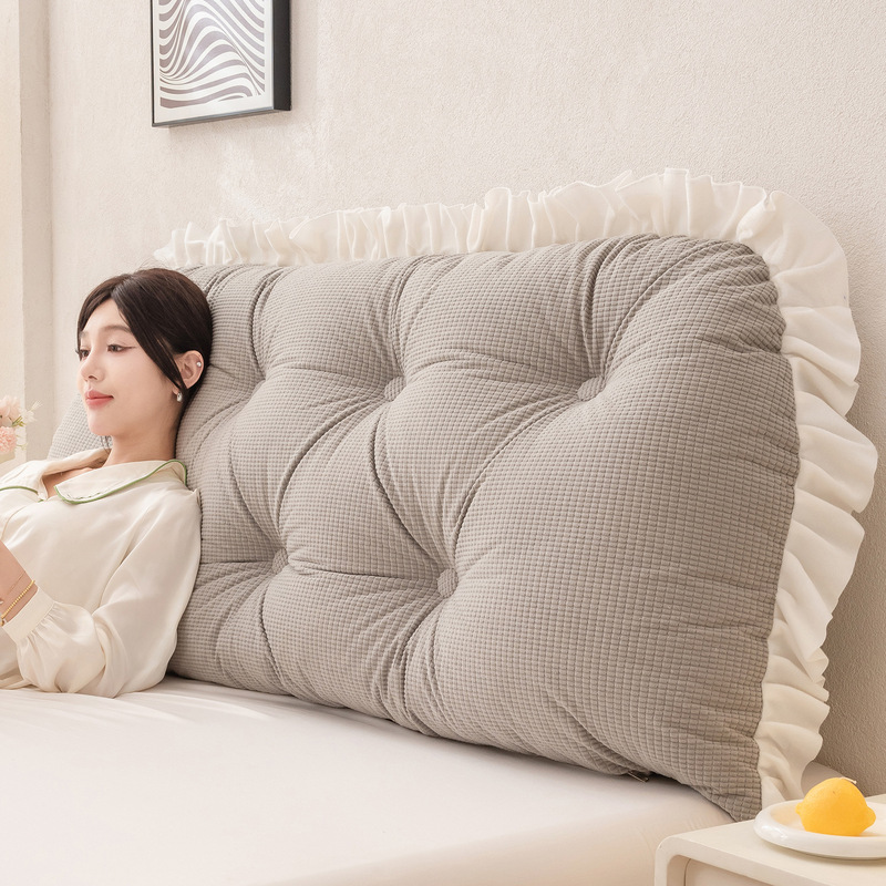 Headboard Cushion Backrest Tatami - Fırfırlı Başlık Yastığı Bel Desteği Sırt