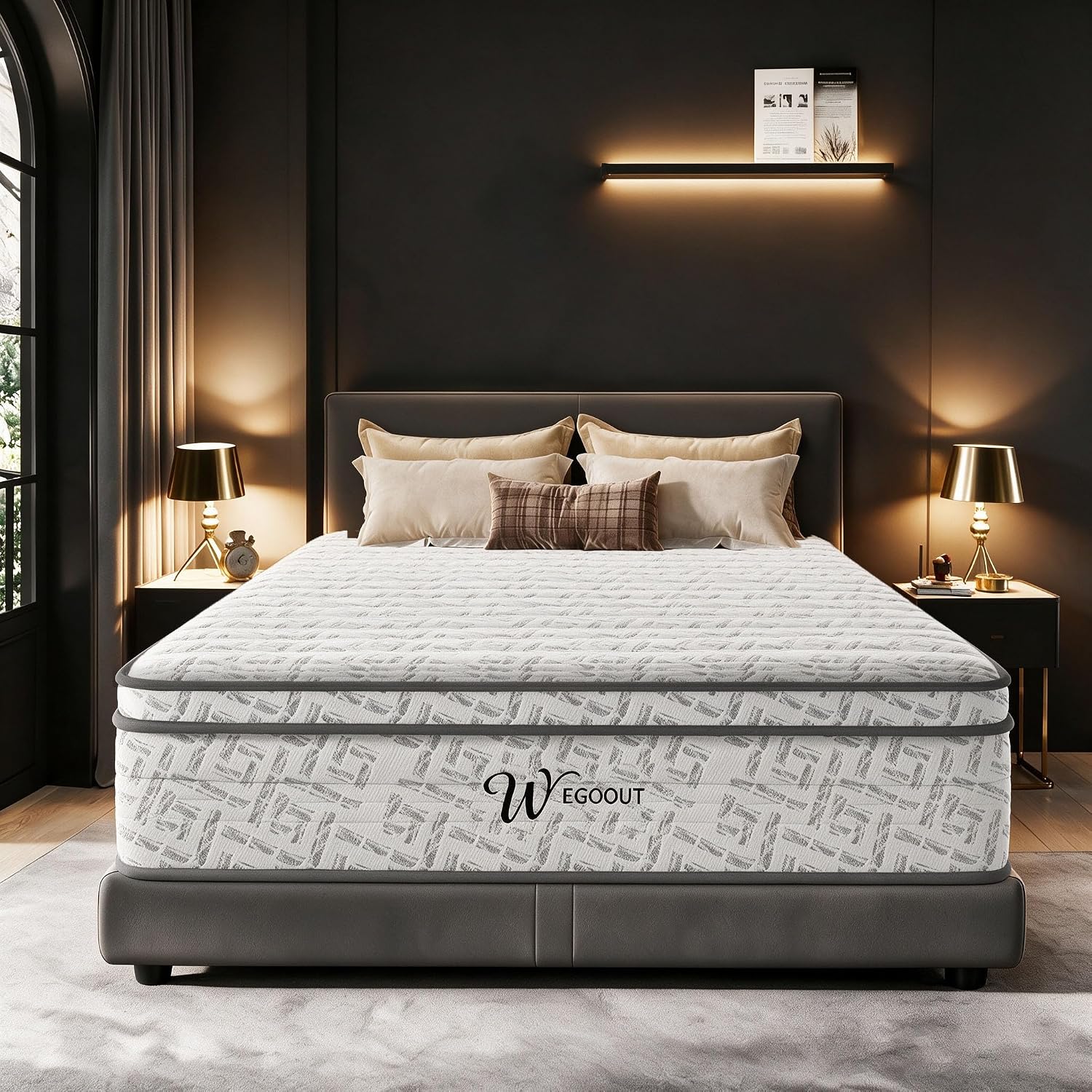 Memory Foam Mattress In A Box Queen - Queen Boy Yatak 12 İnç, Orta