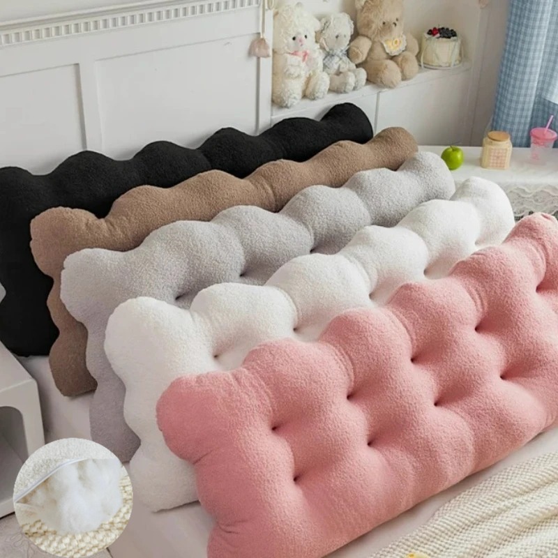 Headboard Cushion Backrest Tatami - 90x50x15cm Teddy Polar Başlık Minderi Bulut