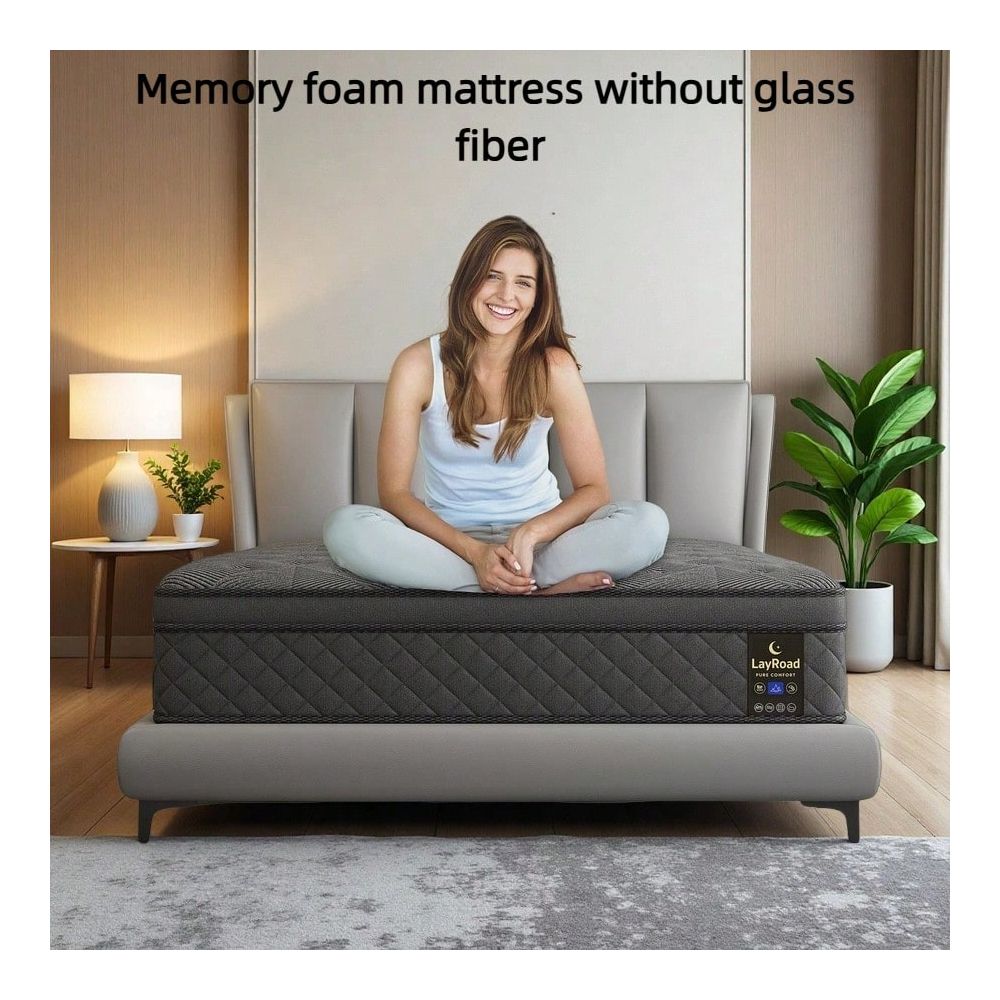 Memory Foam Mattress In A Box Queen - 12-14 inç Yatak Odası Mobilyası, Tek