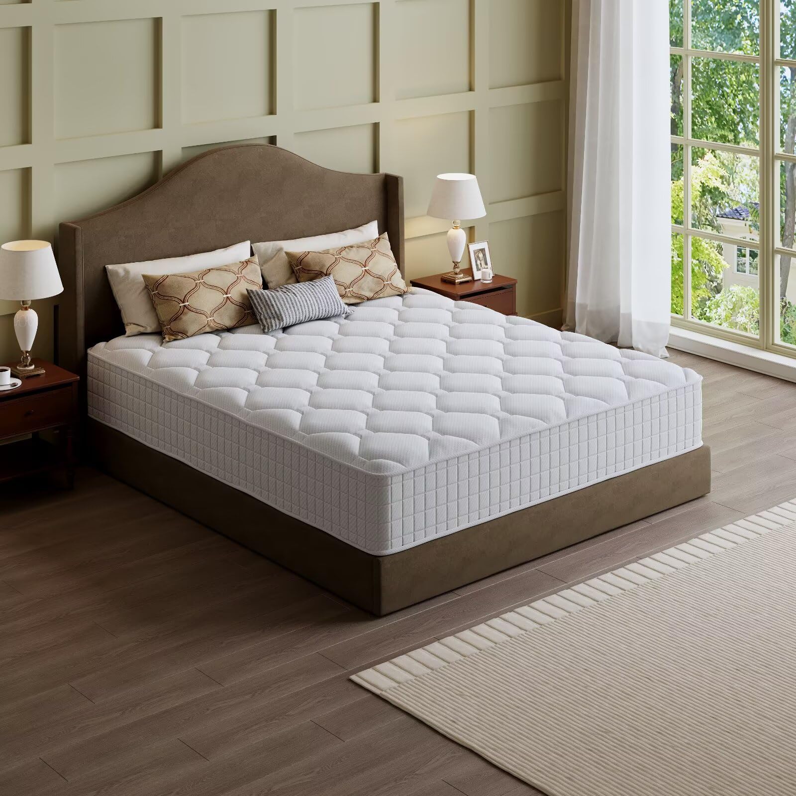 Memory Foam Mattress In A Box Queen - Queen Yatak, 14 İnç Hibrit Hafızalı