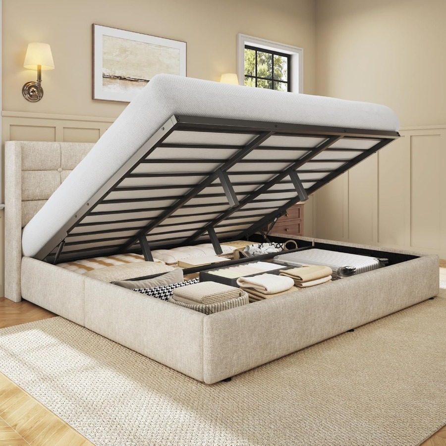 Gas Lift Storage Bed Hydraulic - Yüksek Tabanlı, Katlanabilir Depolama Alanına Sahip