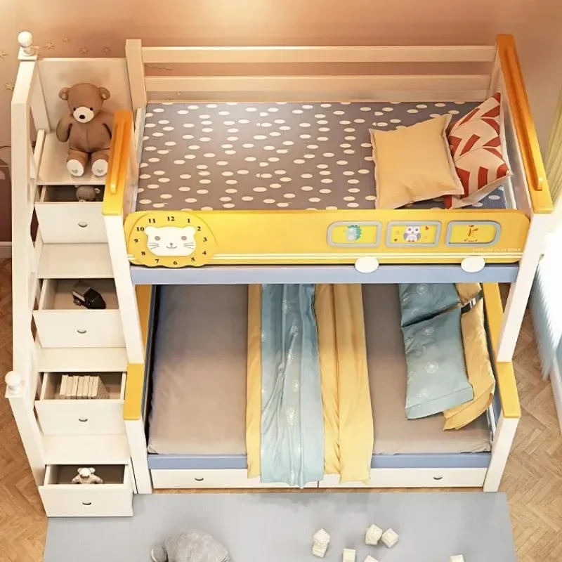 Ahşap Çocuk Odası Ranzası, Kay - Bunk Bed With Stairs And Slide incelemesi ve fiyatı