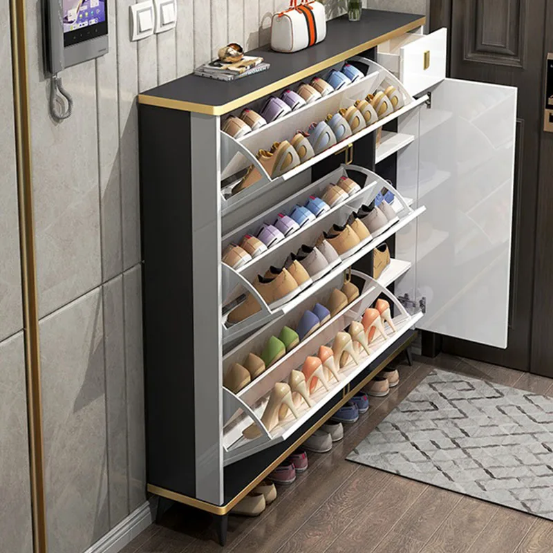 Ultra İnce Dar Ayakkabı Dolapl - Shoe Rack Cabinet Narrow Entryway incelemesi ve fiyatı
