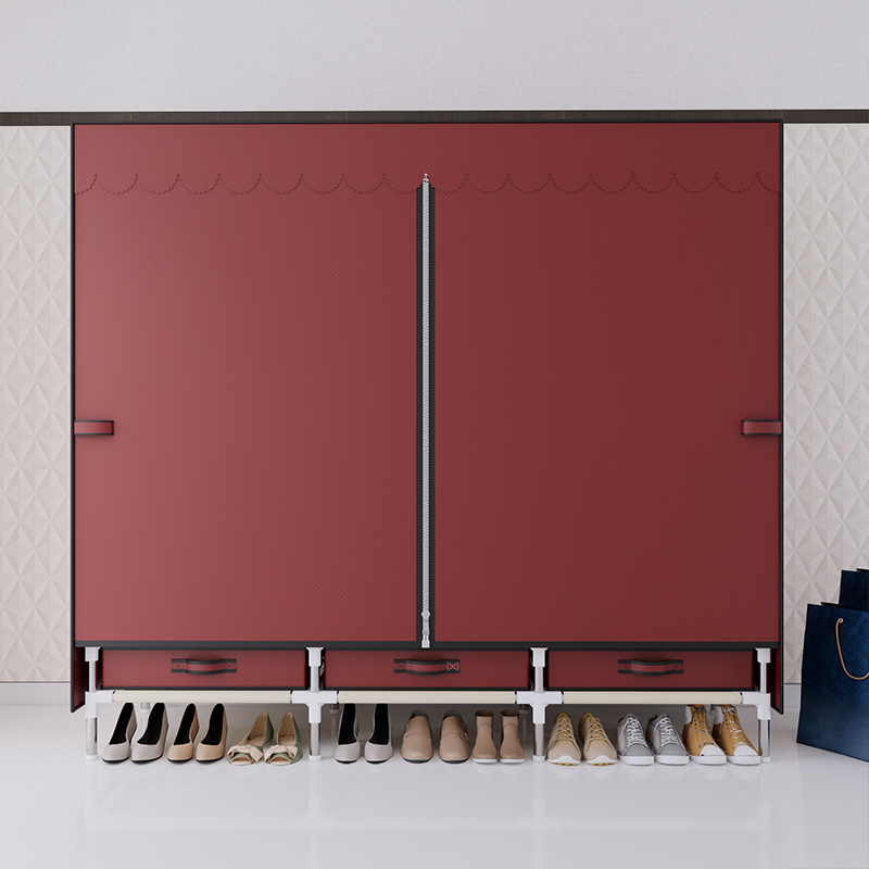 Taşınabilir Gardırop, Çelik Çe - Wardrobe Closet Portable Fabric Cover incelemesi ve fiyatı