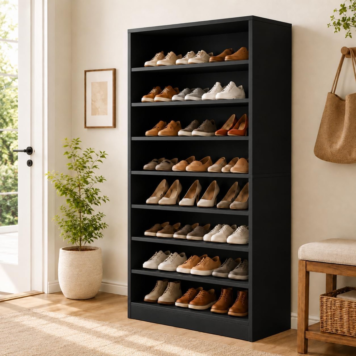 Dolap ve Giriş Yolu için 9 Kat - Shoe Rack Cabinet Narrow Entryway incelemesi ve fiyatı