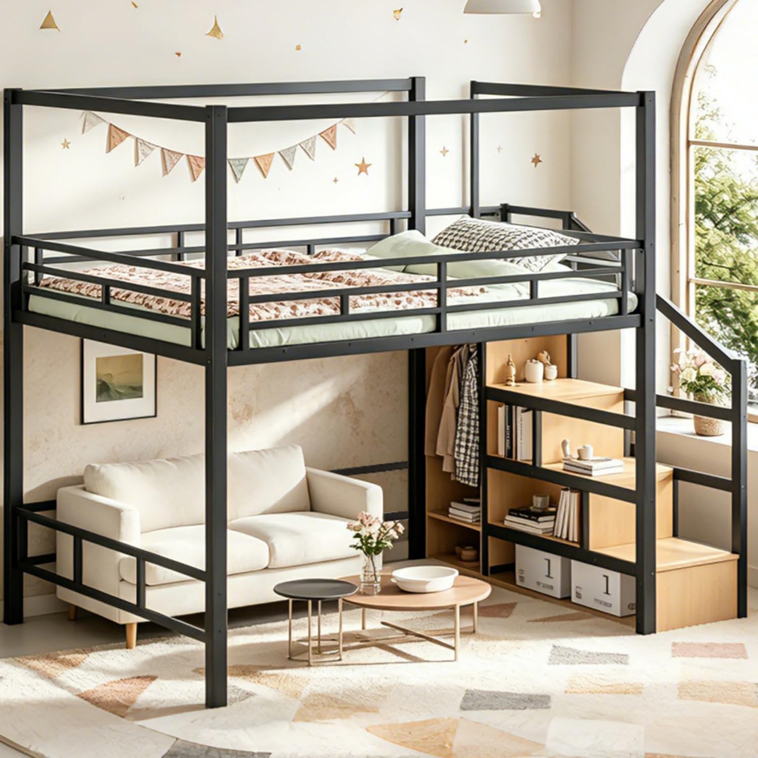Depolama Alanlı ve Gardıroplu, - Canopy Bed Frame Metal Queen incelemesi ve fiyatı