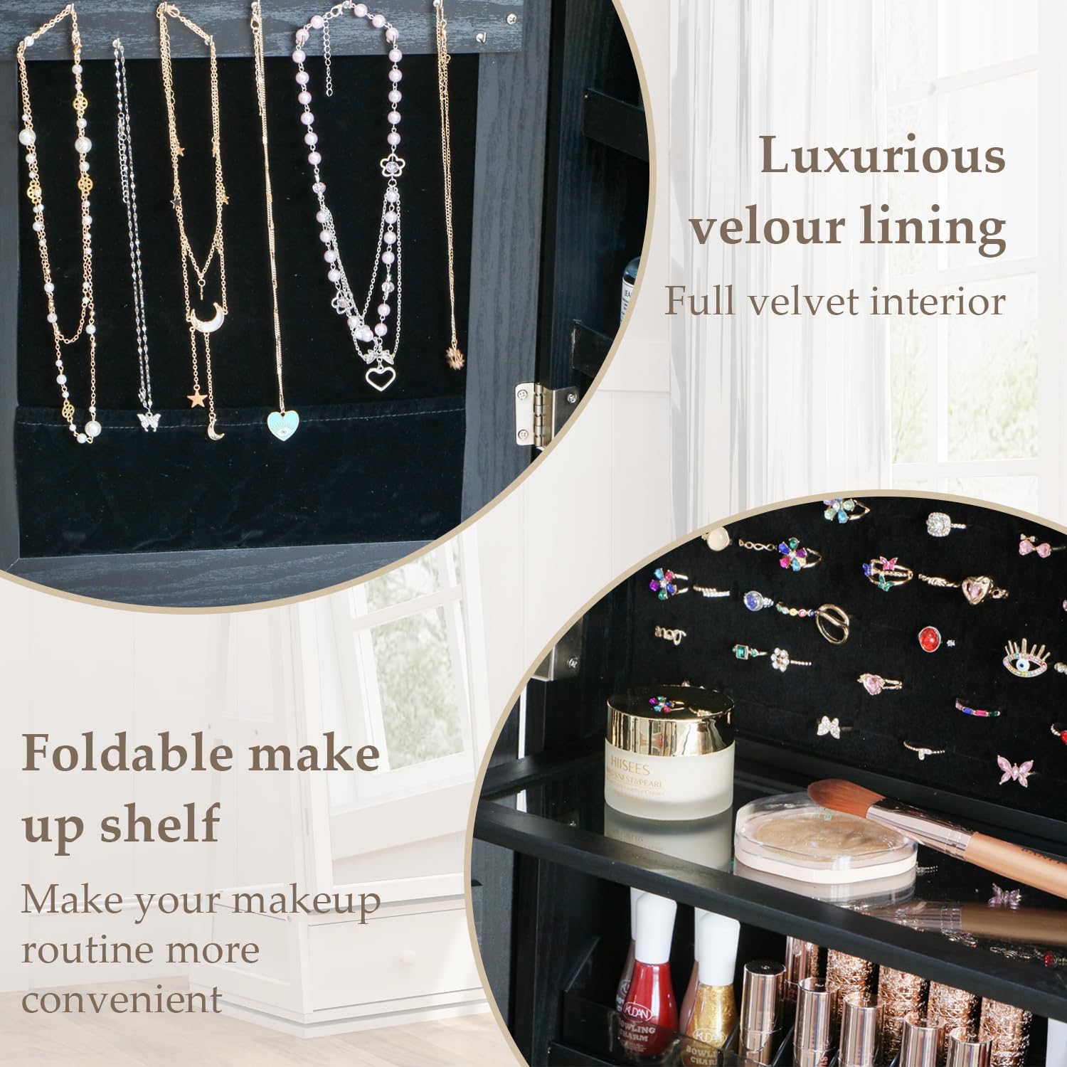 Tam Boy Ayaklı Mücevher Dolabı - Full Length Mirror Jewelry Armoire incelemesi ve fiyatı