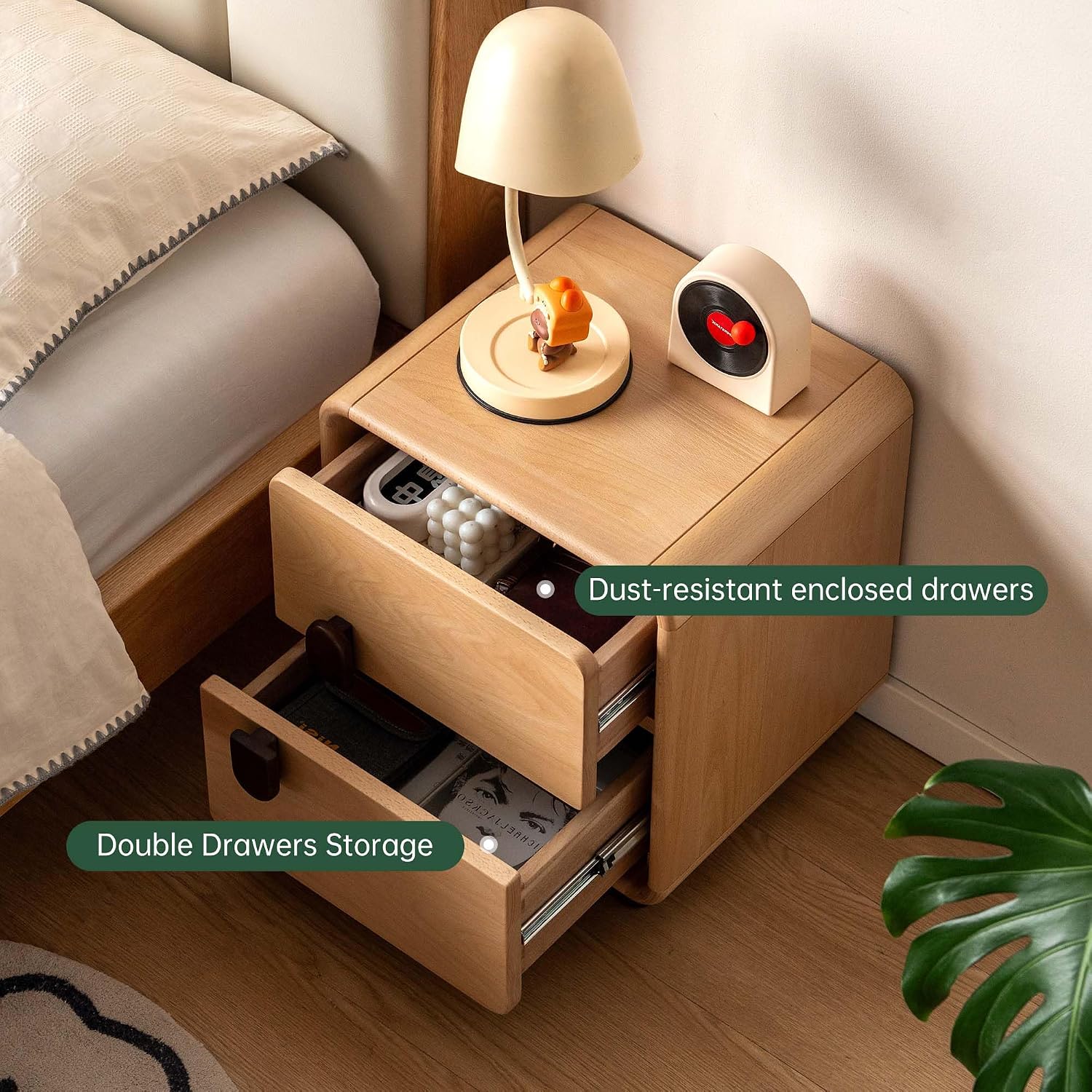 Masif Ahşap, 2 Çekmeceli Komod - Solid Wood Nightstand 2 Drawers incelemesi ve fiyatı