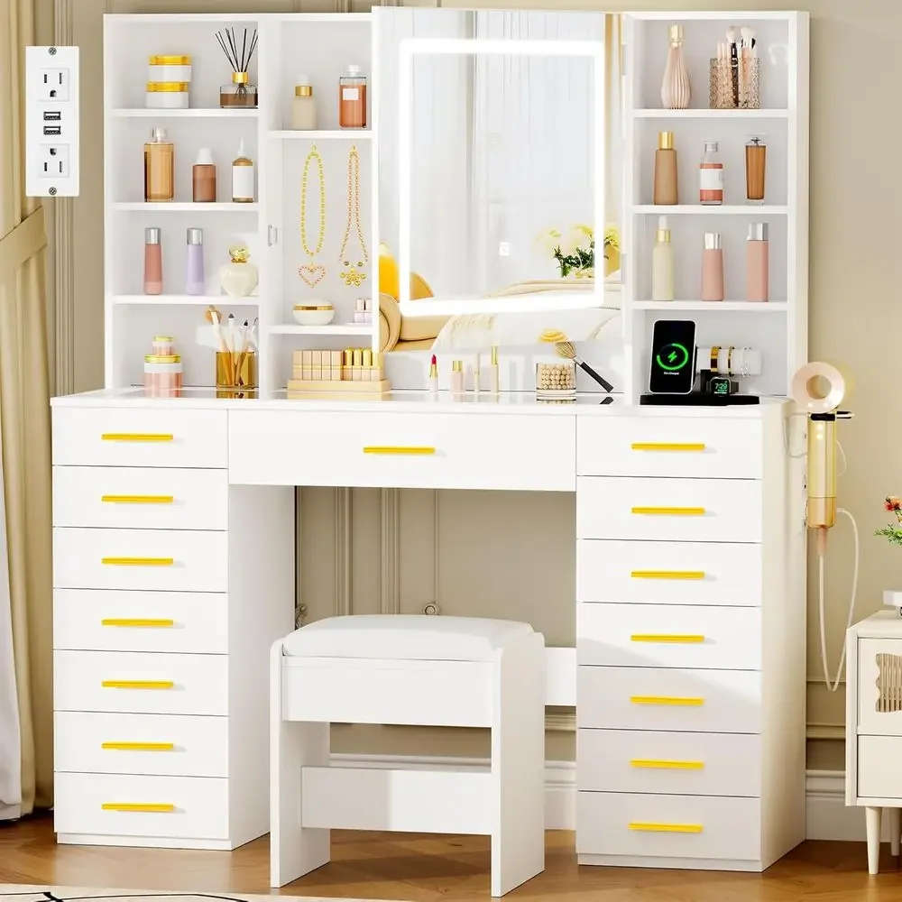LED Işıklı Aynalı Makyaj Masas - Dressing Table Vanity With Lighted Mirror incelemesi ve fiyatı