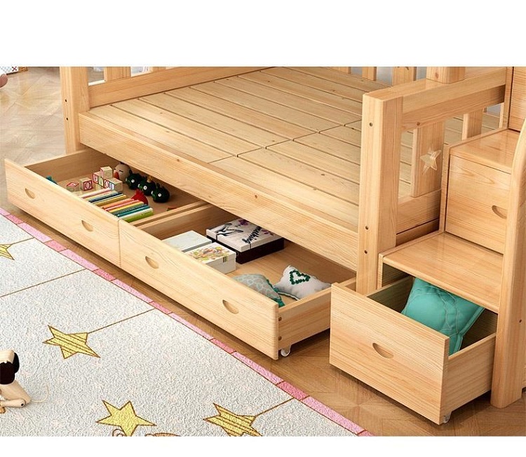 Çok Fonksiyonlu Ranza Ahşap De - Bunk Bed With Stairs And Slide incelemesi ve fiyatı