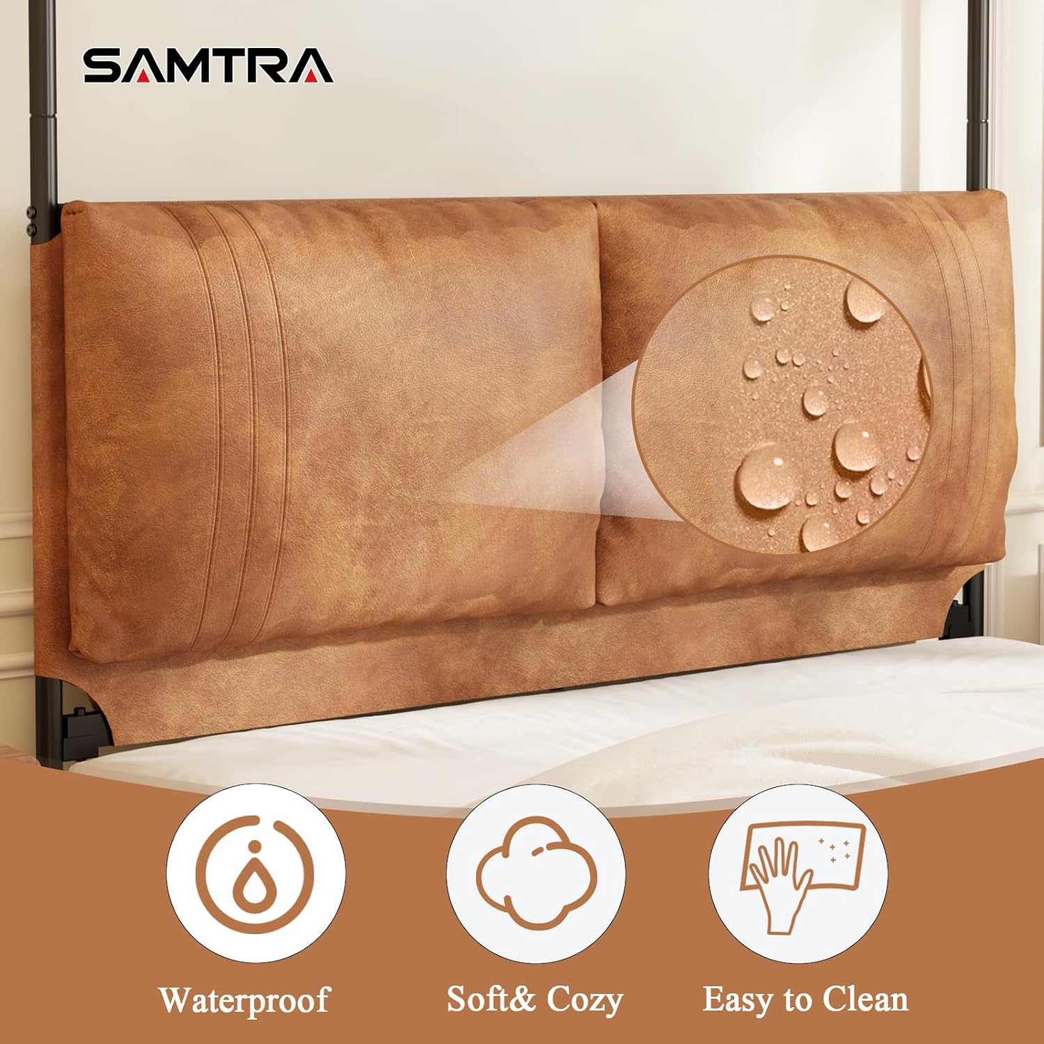 Yüksek Döşemeli Suni Deri Başl - Canopy Bed Frame Metal Queen incelemesi ve fiyatı
