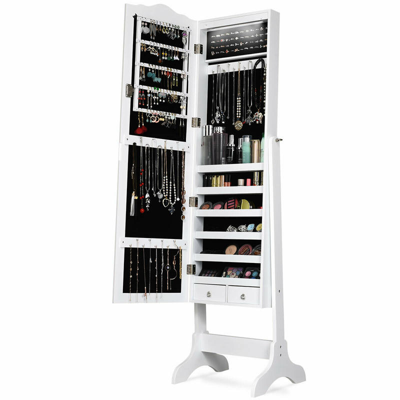 14 LED'li Takı Dolabı, Tam Boy - Full Length Mirror Jewelry Armoire incelemesi ve fiyatı