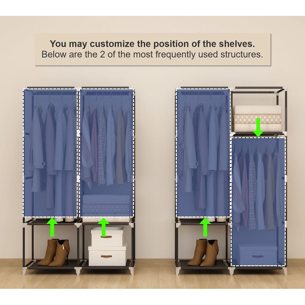 Küçük Odalar İçin Portatif Dol - Wardrobe Closet Portable Fabric Cover incelemesi ve fiyatı