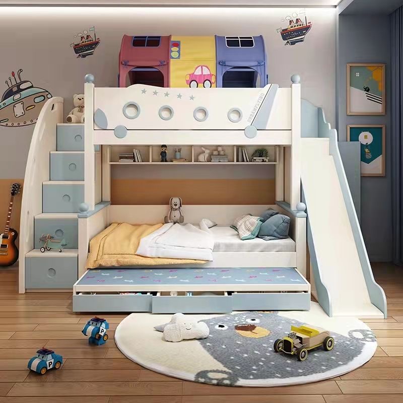 Yüksek Kaliteli Ahşap Prenses  - Bunk Bed With Stairs And Slide incelemesi ve fiyatı