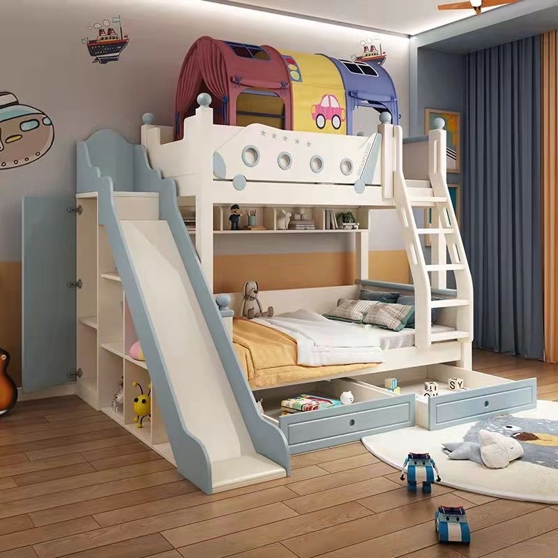 Yüksek Kaliteli Ahşap Prenses  - Bunk Bed With Stairs And Slide incelemesi ve fiyatı