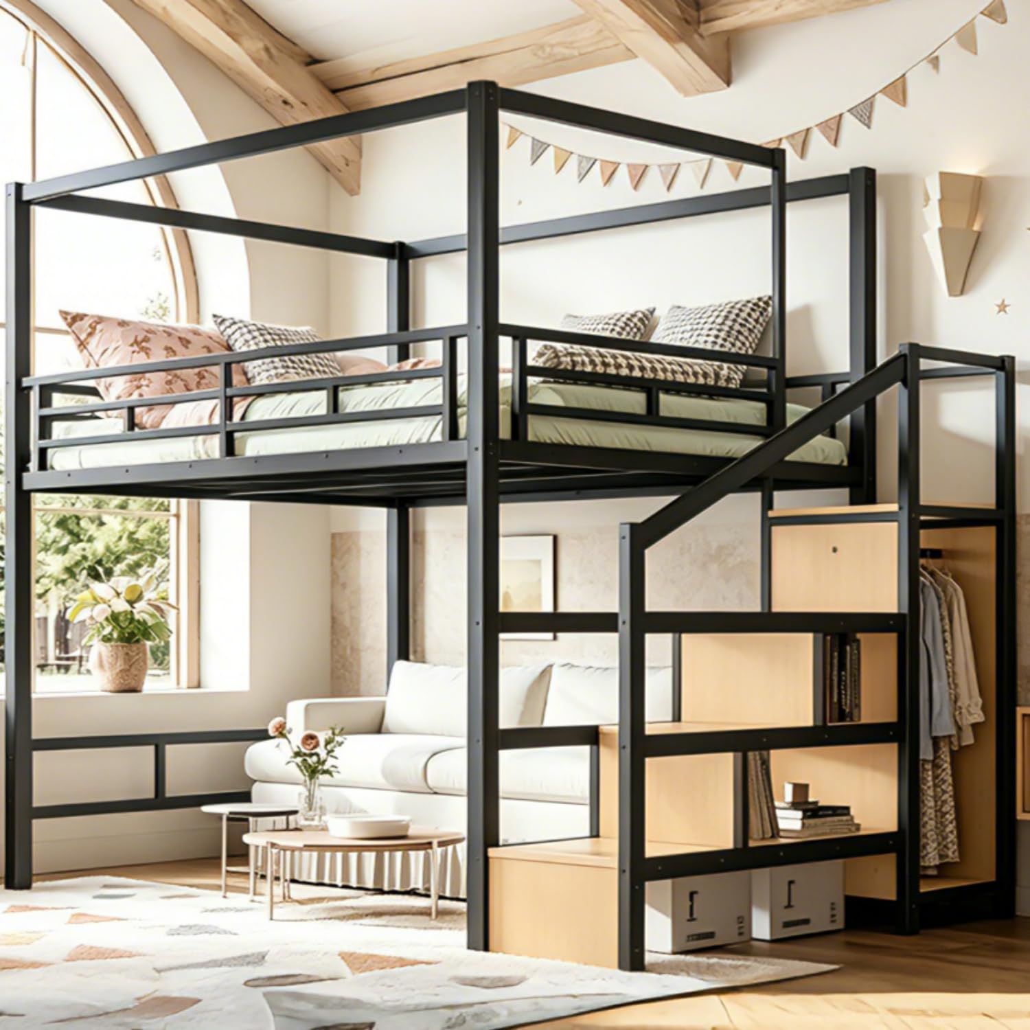 Depolama Merdivenli ve Gardıro - Canopy Bed Frame Metal Queen incelemesi ve fiyatı