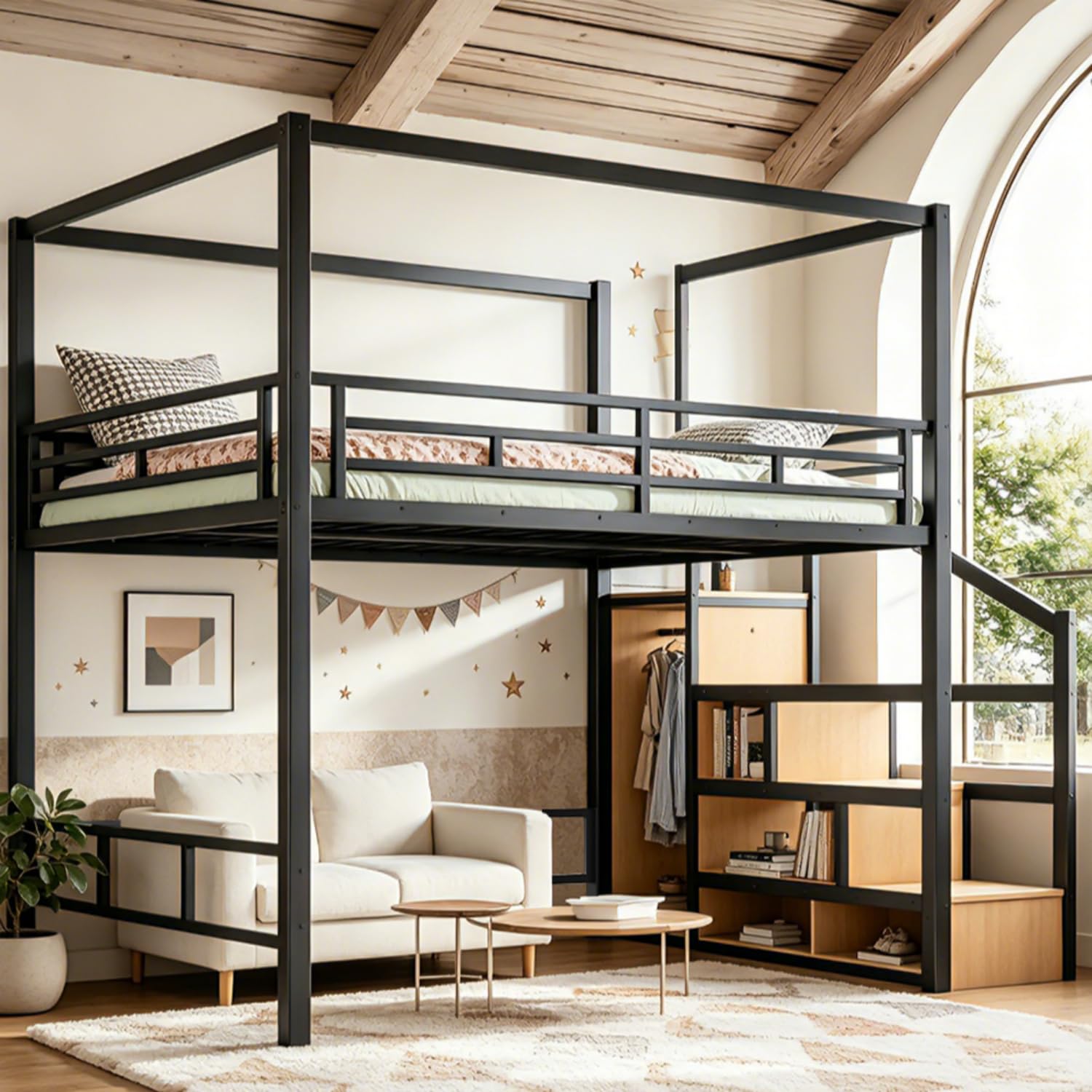 Depolama Merdivenli ve Gardıro - Canopy Bed Frame Metal Queen incelemesi ve fiyatı