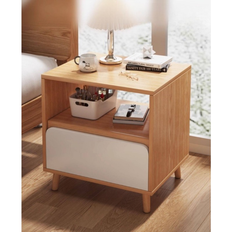 Beyaz komodin Çekmeceli yatak  - Solid Wood Nightstand 2 Drawers incelemesi ve fiyatı