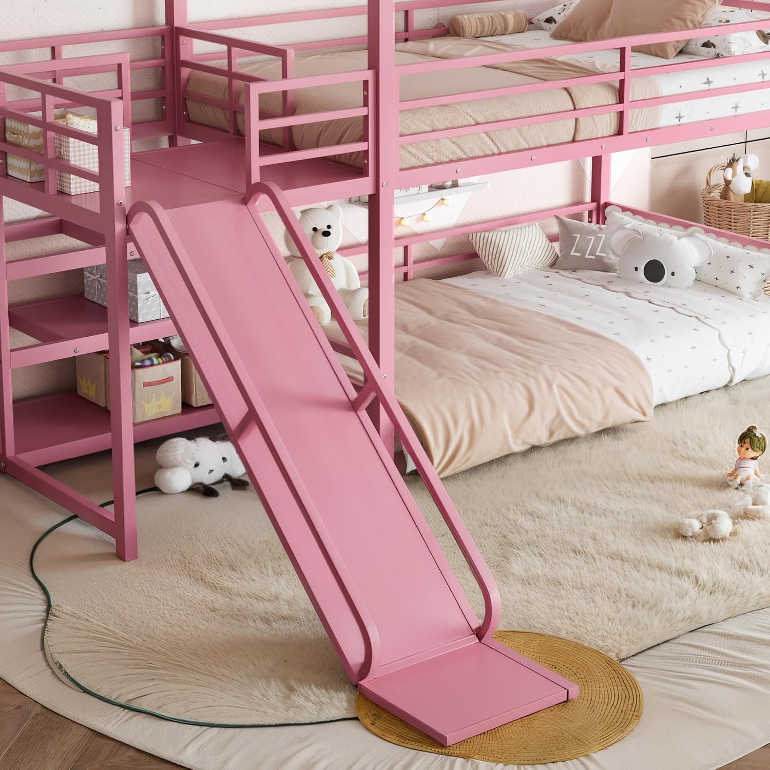 Kaydıraklı ve Depolama Alanlı  - Bunk Bed With Stairs And Slide incelemesi ve fiyatı