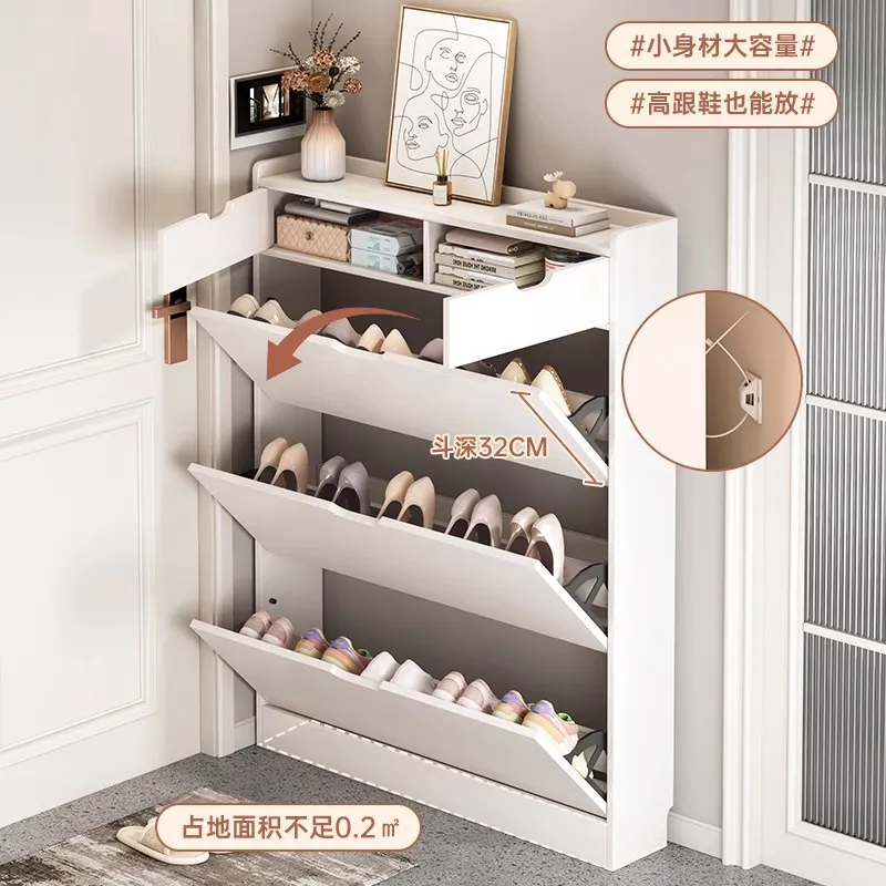 Masif Ahşap Gövdeli Ayakkabılı - Shoe Rack Cabinet Narrow Entryway incelemesi ve fiyatı