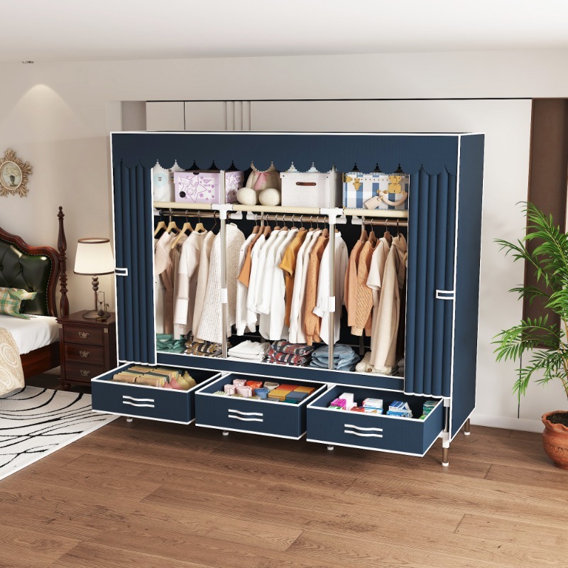 65 İnç Kumaş Dolap, Çekmeceli, - Wardrobe Closet Portable Fabric Cover incelemesi ve fiyatı