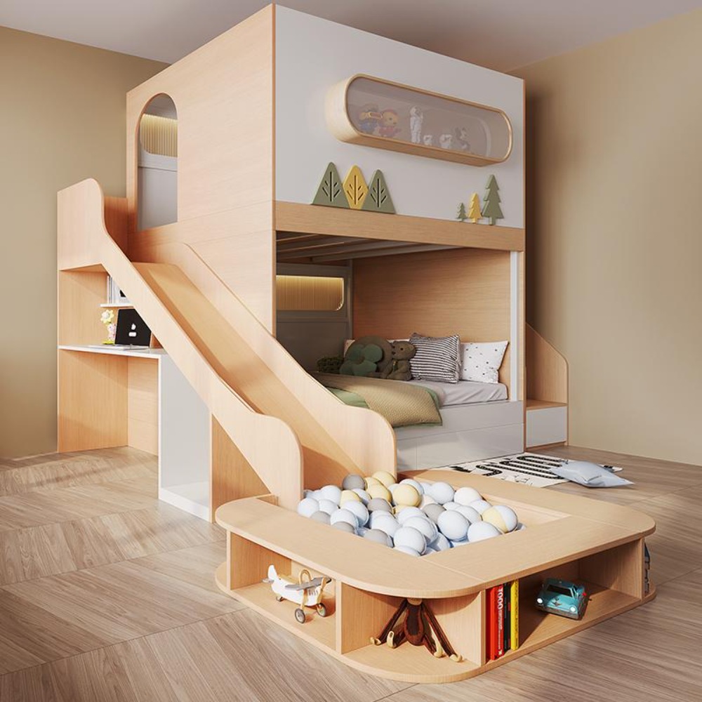 Uzay Kapsülü Tırmanma Çıtalı Y - Bunk Bed With Stairs And Slide incelemesi ve fiyatı