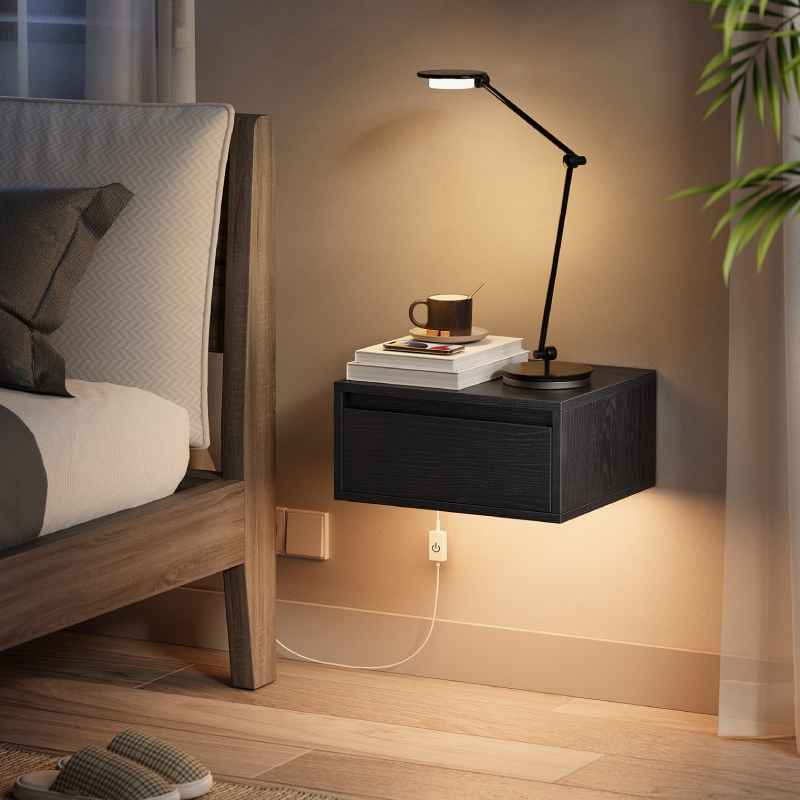 Çekmeceli LED Işıklı Başucu De - Floating Nightstand With Led Light incelemesi ve fiyatı