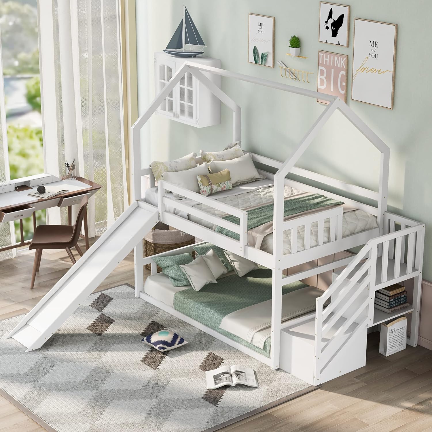 Çift Kişilik Ranza Yatak, Kayd - Bunk Bed With Stairs And Slide incelemesi ve fiyatı