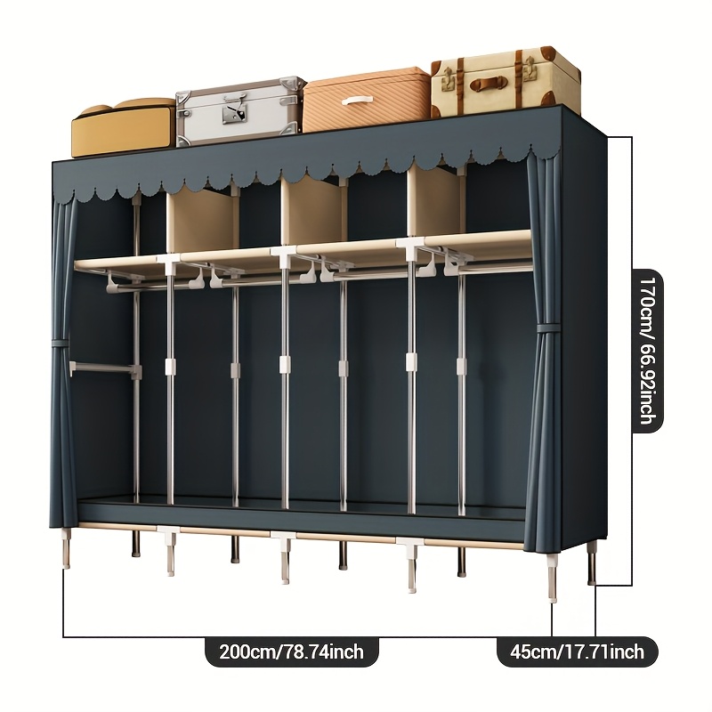 Metal Çerçeveli Portatif Dolap - Wardrobe Closet Portable Fabric Cover incelemesi ve fiyatı