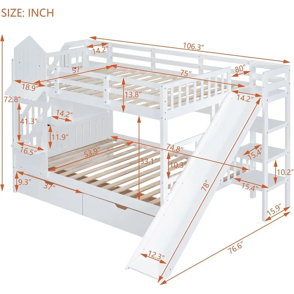 Çocuklar ve Gençler İçin Kaydı - Bunk Bed With Stairs And Slide incelemesi ve fiyatı