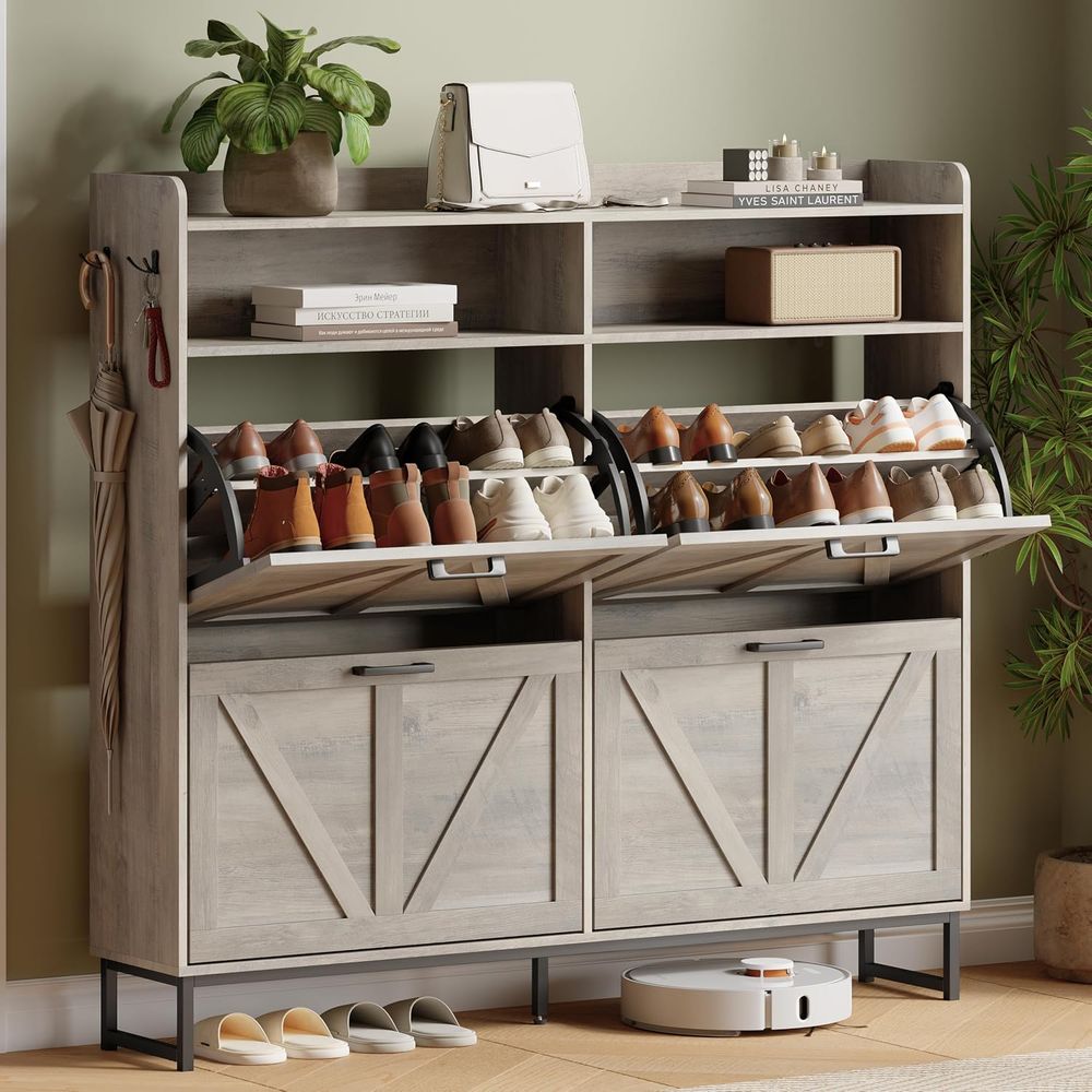 4 Raflı Ayakkabı Dolabı, Antre - Shoe Rack Cabinet Narrow Entryway incelemesi ve fiyatı