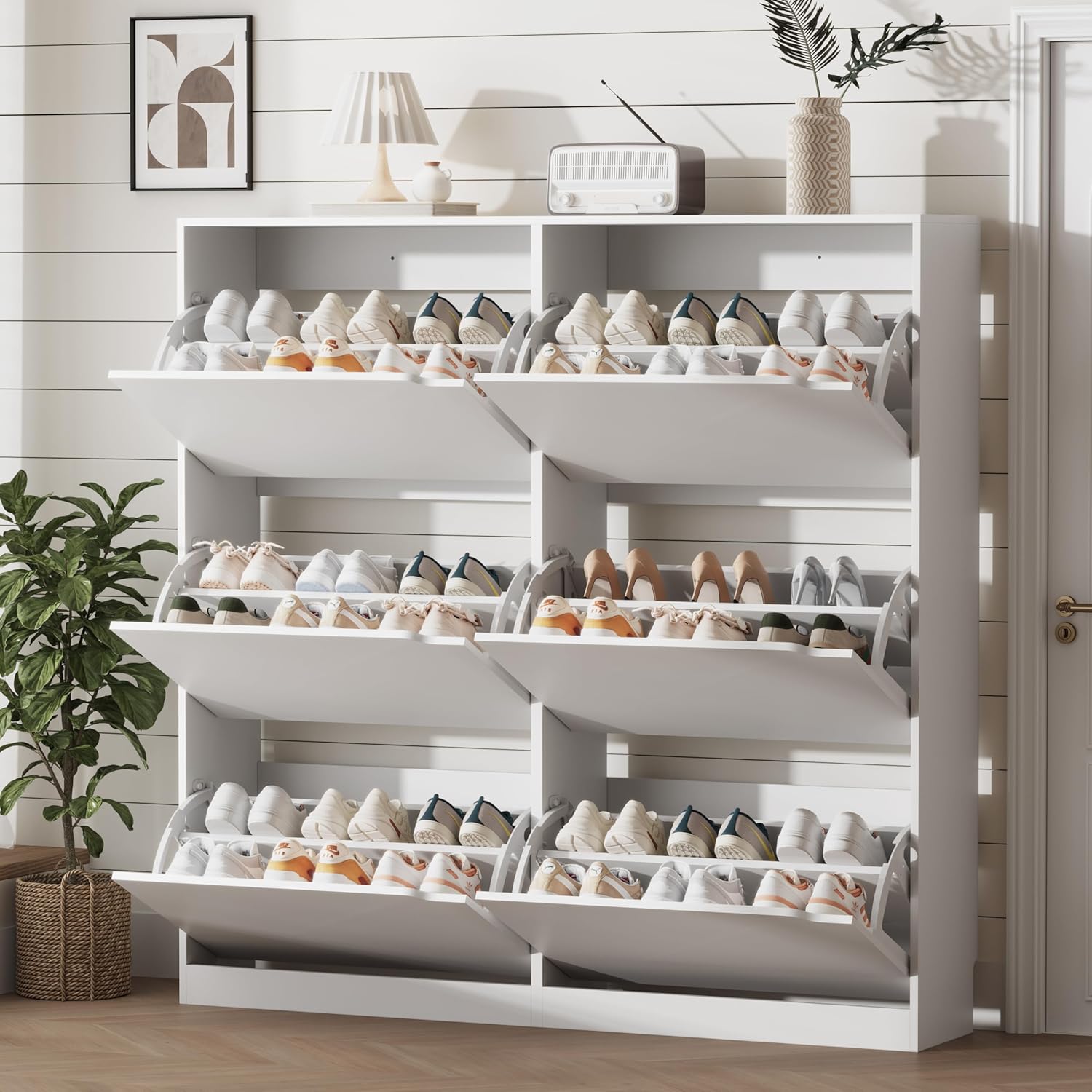 Giriş Alanı İçin 6 Çekmeceli,  - Shoe Rack Cabinet Narrow Entryway incelemesi ve fiyatı