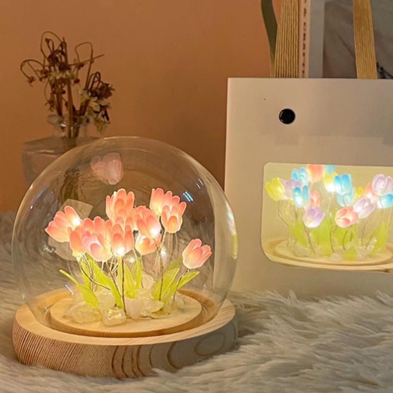 LED DIY El Yapımı Mini Lale Ge - Floating Nightstand With Led Light incelemesi ve fiyatı