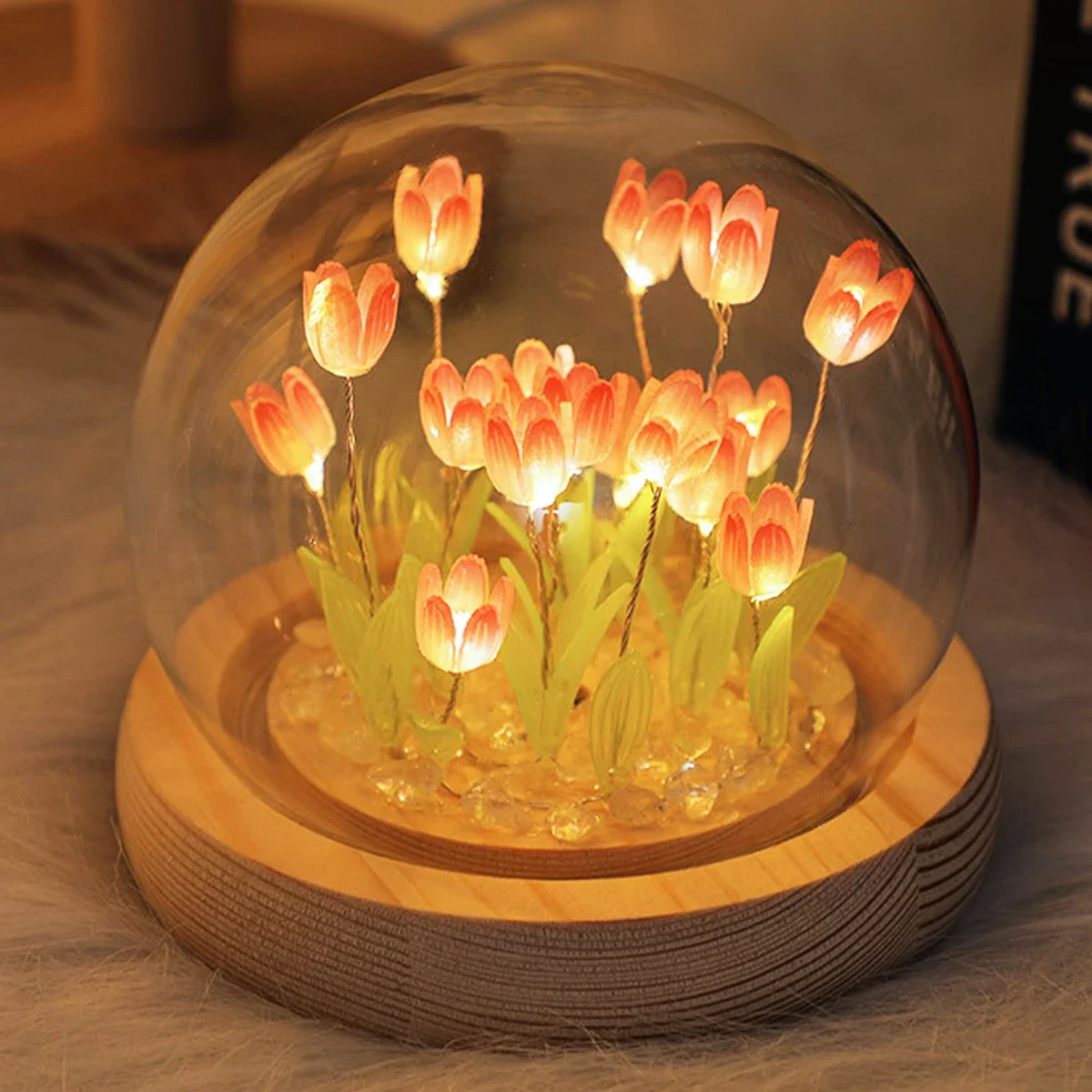 LED DIY El Yapımı Mini Lale Ge - Floating Nightstand With Led Light incelemesi ve fiyatı