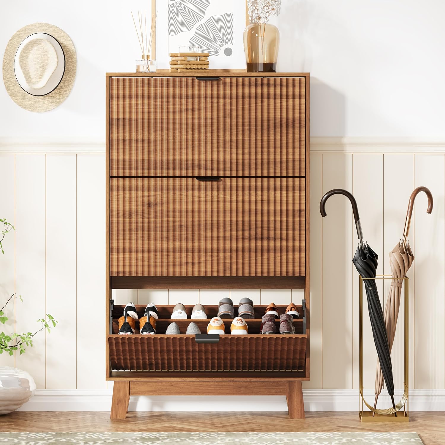 Giriş Holü Ayakkabı Dolabı 3 Ç - Shoe Rack Cabinet Narrow Entryway incelemesi ve fiyatı