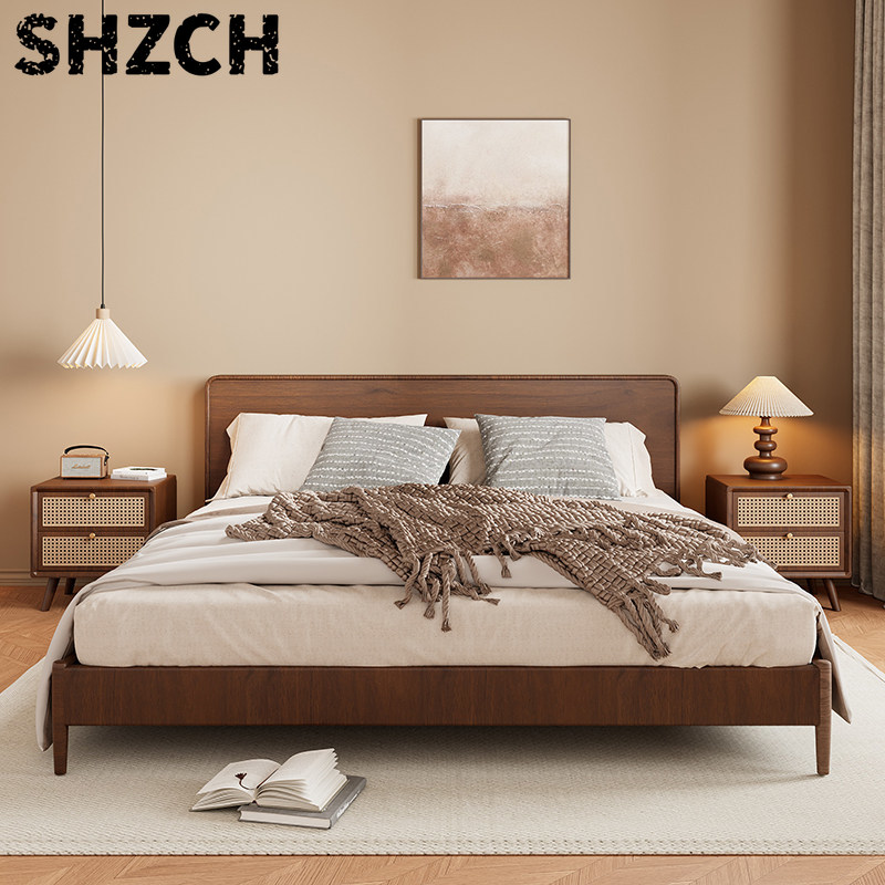 Dokuma Rattan Çekmeceli Masif  - Solid Wood Nightstand 2 Drawers incelemesi ve fiyatı