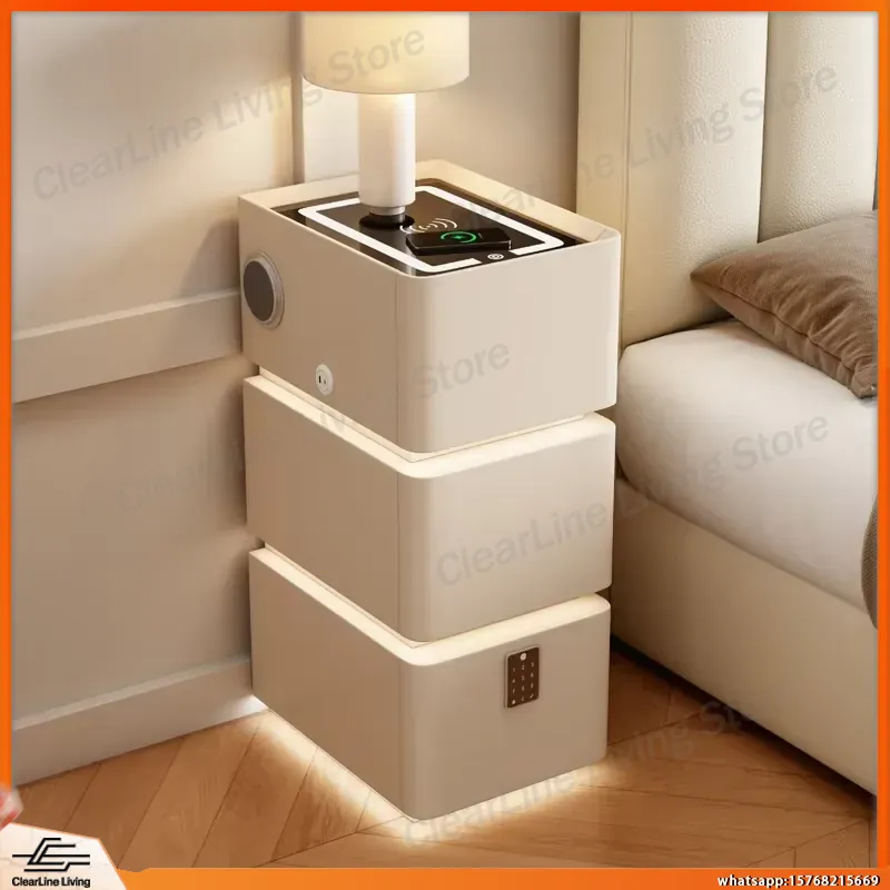 Ultra Dar Yüzer Komodin 3 Katl - Floating Nightstand With Led Light incelemesi ve fiyatı