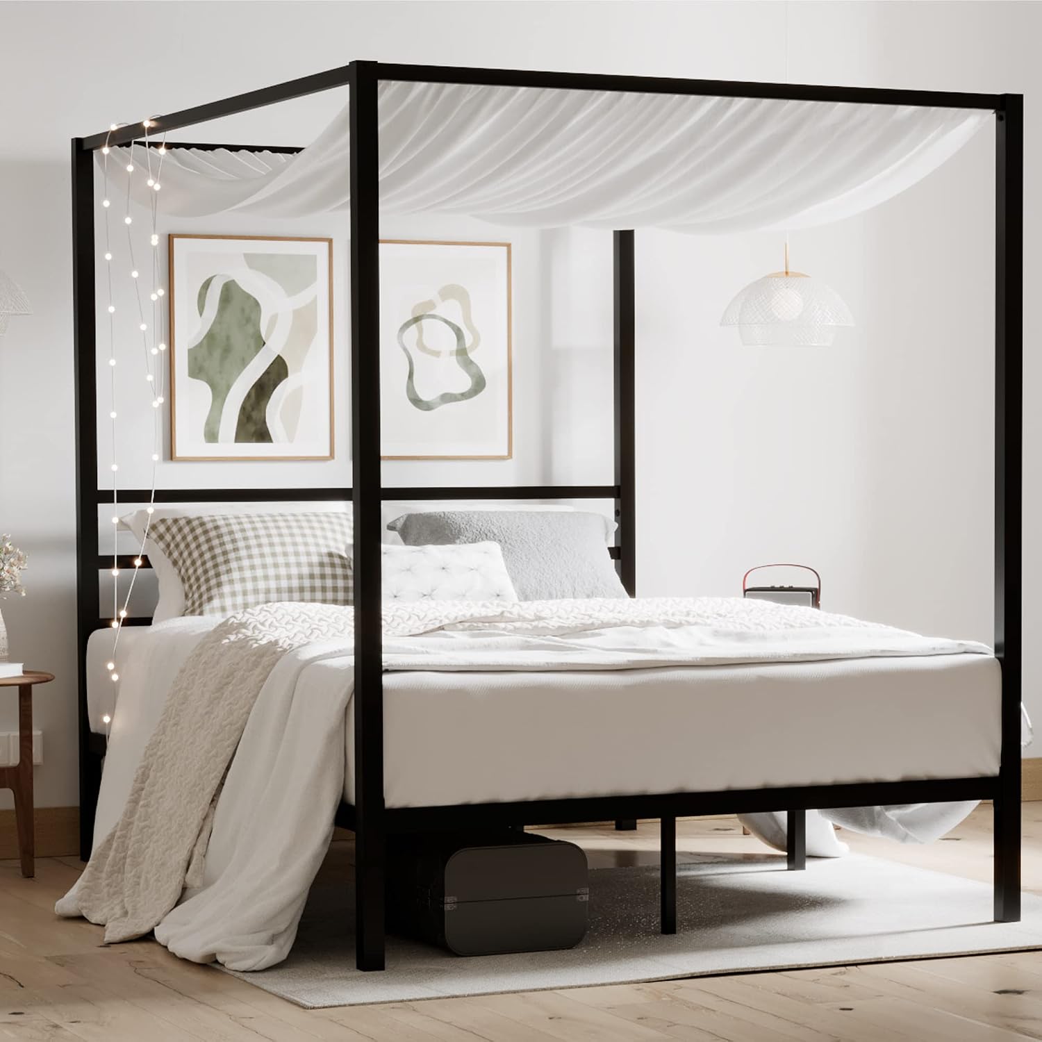Kraliçe Boy Metal Kanopi Yatak - Canopy Bed Frame Metal Queen incelemesi ve fiyatı
