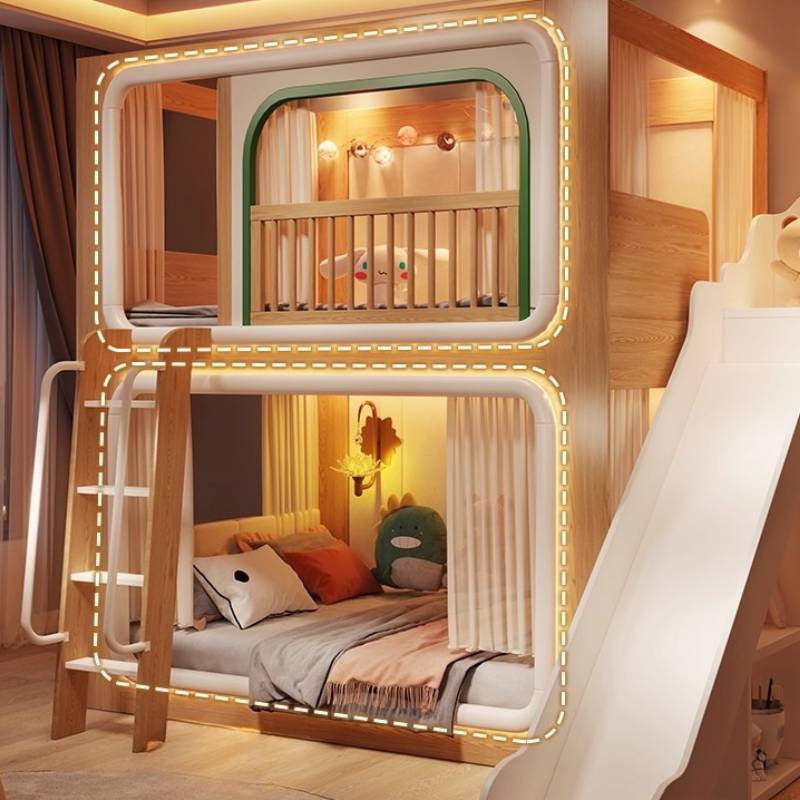 Loft Çift Katlı Çocuk Yataklar - Bunk Bed With Stairs And Slide incelemesi ve fiyatı